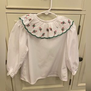 James and Lottie Candy Cane Blouse- 3T